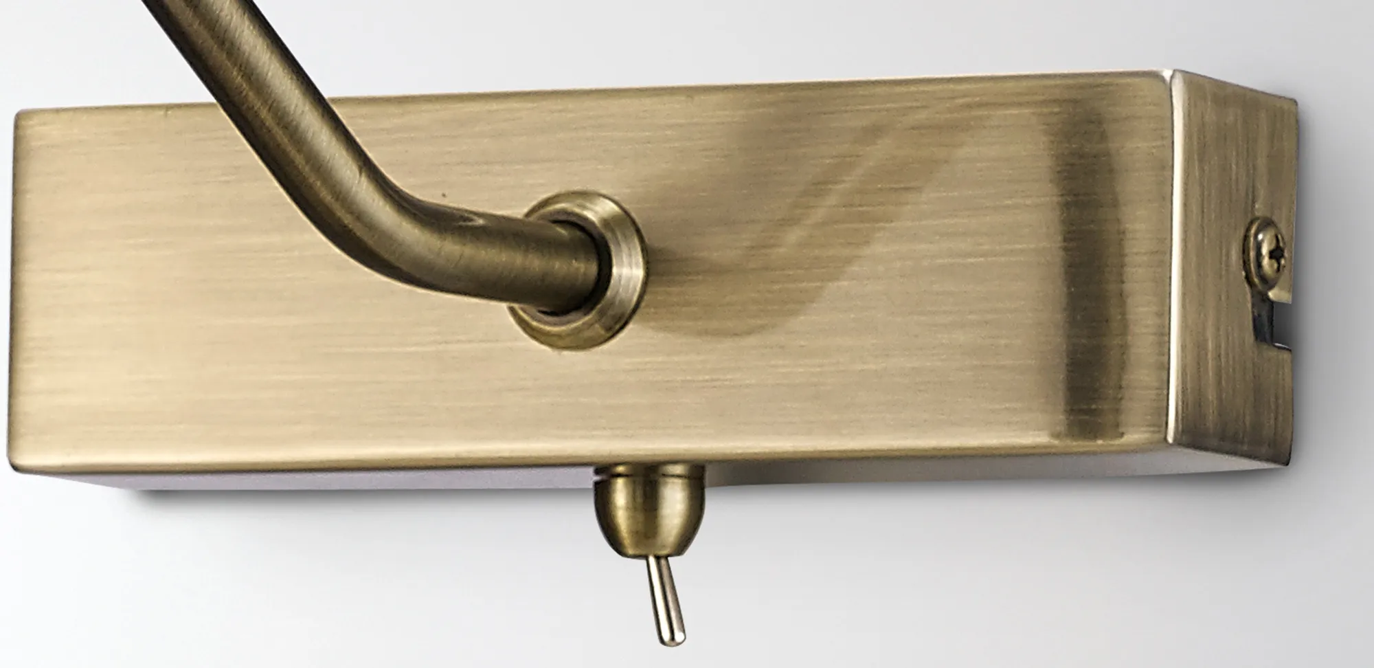 Abacus Wall/Picture Light 35cm Switched 2 Light Antique Brass D0129  Deco Abacus Antique Brass